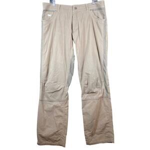 Kuhl Mens Pants Tan Patent Pending Straight Leg Hiking Outdoor Stretch 38x32